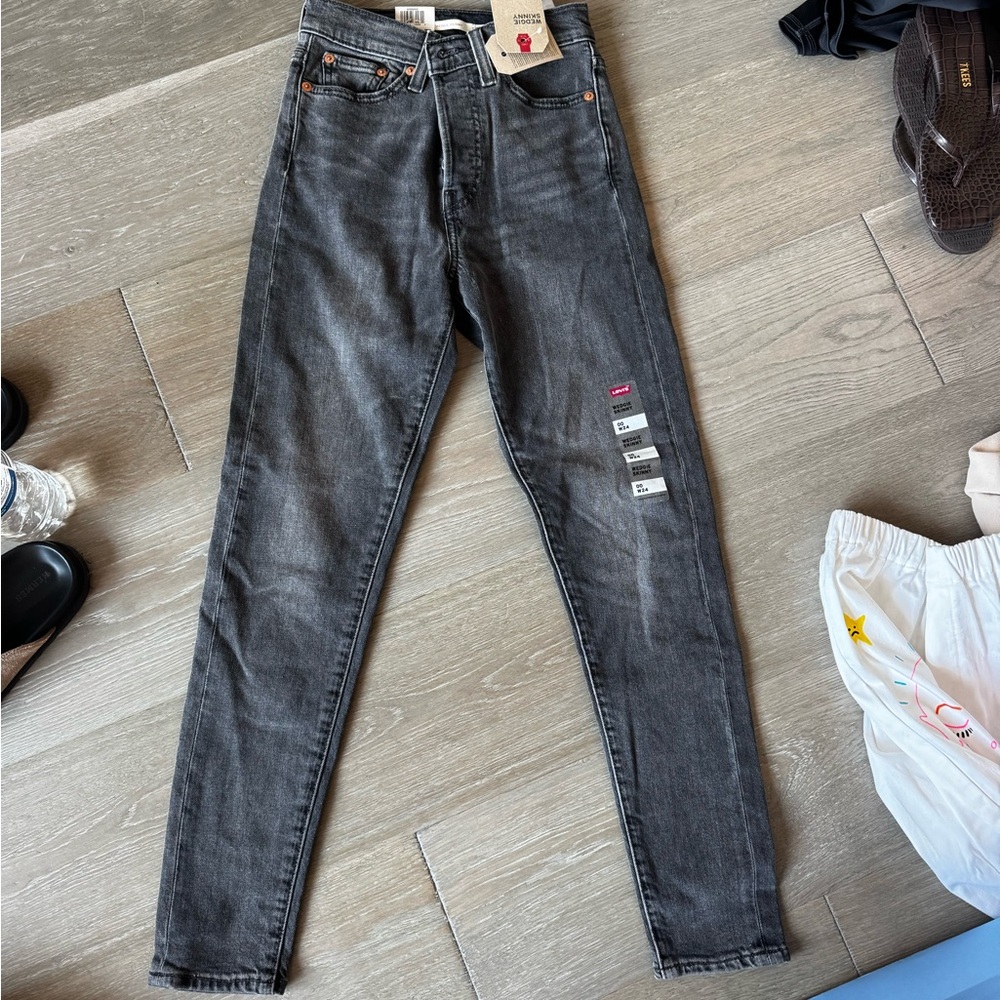 Levi's Gray Wedgie Fit Skinny Jeans